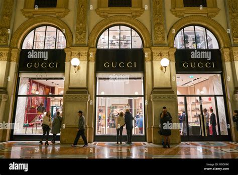 Gucci store in Milan italy